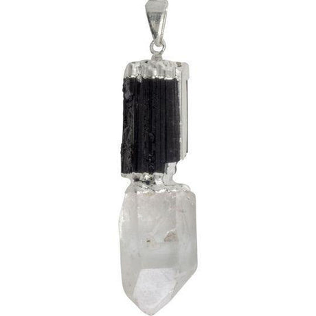 Black Tourmaline Pendant - Crystal Point - Magick Magick.com