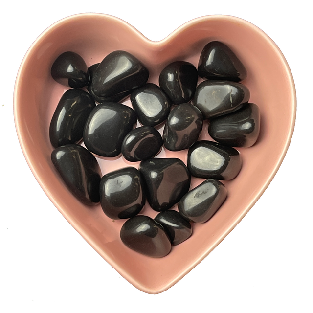 Black Tourmaline Tumbled Stone Natural Gemstone - One Stone - Magick Magick.com