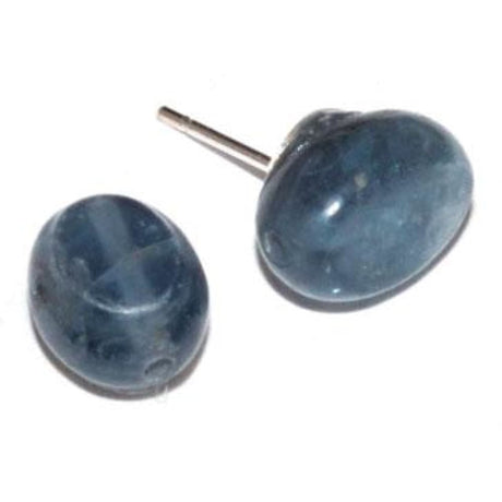Blue Kyanite Stud Earrings - Magick Magick.com