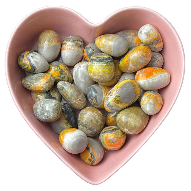 Bumble Bee Jasper Tumbled Stone Natural Gemstone - One Stone - Magick Magick.com