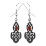 Celtic Ruby Stainless Steel Earrings - Magick Magick.com