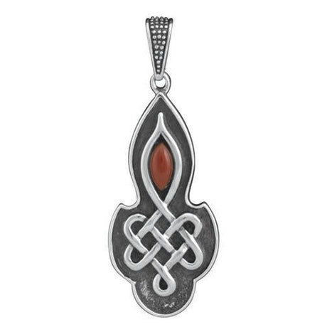 Celtic Ruby Stainless Steel Pendant - Magick Magick.com