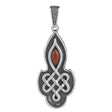 Celtic Ruby Stainless Steel Pendant - Magick Magick.com