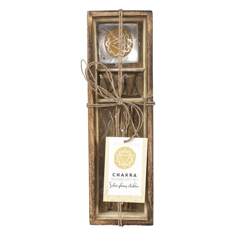 Chakra Incense Gift Set with Wood Box - Solar Plexus (Lemon) - Magick Magick.com