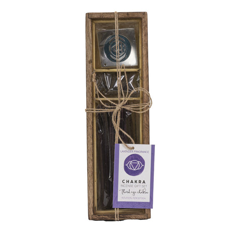 Chakra Incense Gift Set with Wood Box - Third Eye (Lavender) - Magick Magick.com