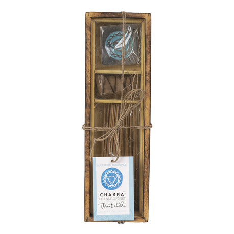 Chakra Incense Gift Set with Wood Box - Throat (Blueberry) - Magick Magick.com