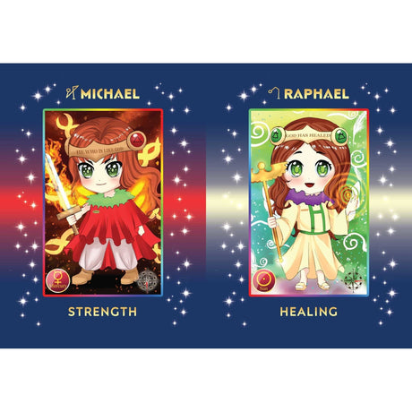Chibi Anime Angel Cards by Dawn Brown, Crazy Cookie Maniac - Magick Magick.com