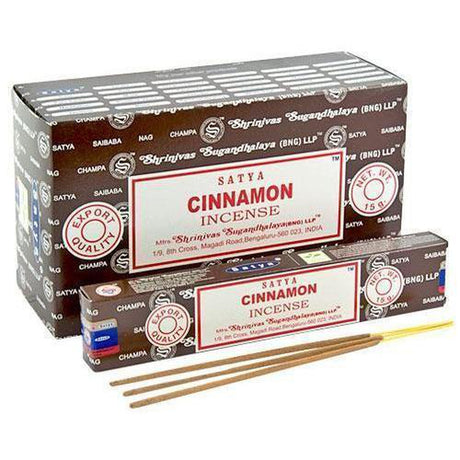 Cinnamon Satya Incense Sticks 15 gram - Magick Magick.com