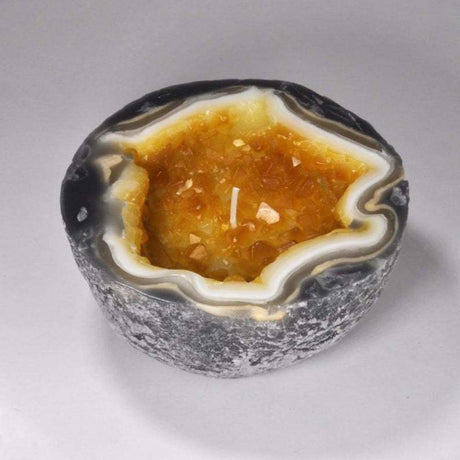Citrine Geode 2.25" Unscented Candle - Magick Magick.com