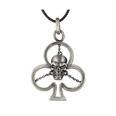 Clover Skull Pendant - Magick Magick.com