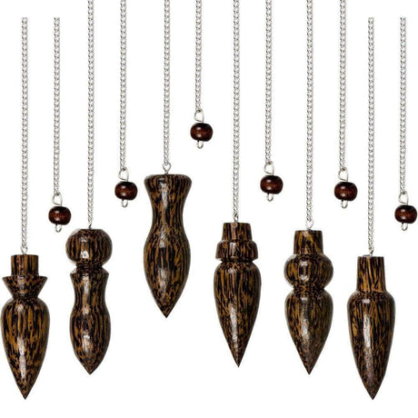 Coconut Wood Pendulums (Set of 6) - Magick Magick.com