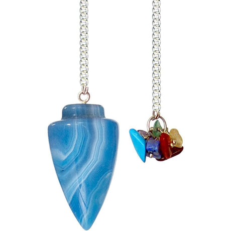 Curved Pendulum - Blue Onyx - Magick Magick.com