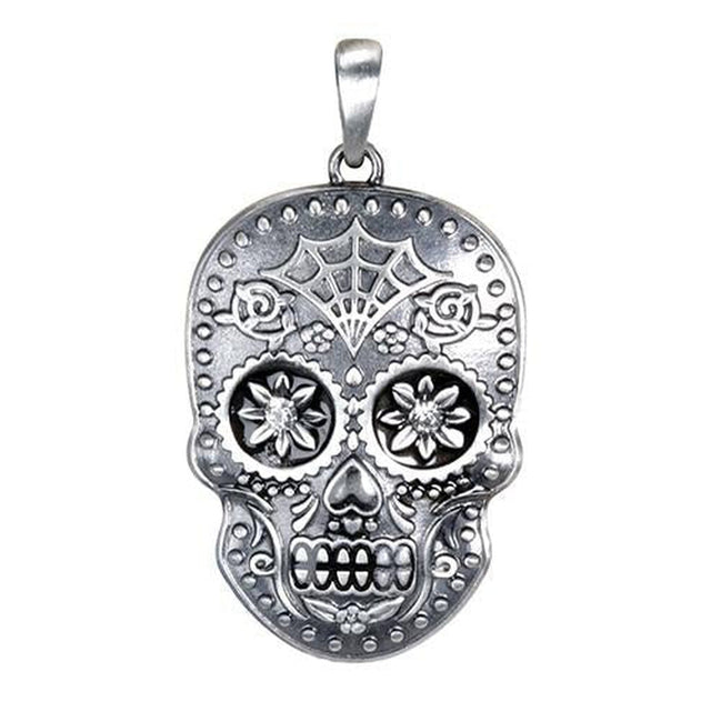 Day of the Dead Skull Pendant - Magick Magick.com