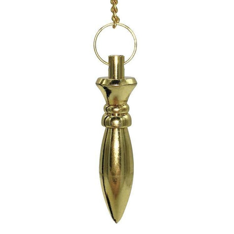 Deluxe Gold Pointed Pendulum by Lo Scarabeo - Magick Magick.com