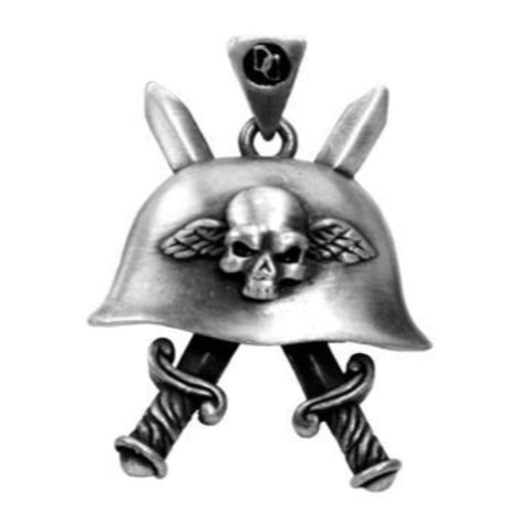 Double Dagger Helmet Pendant - Magick Magick.com