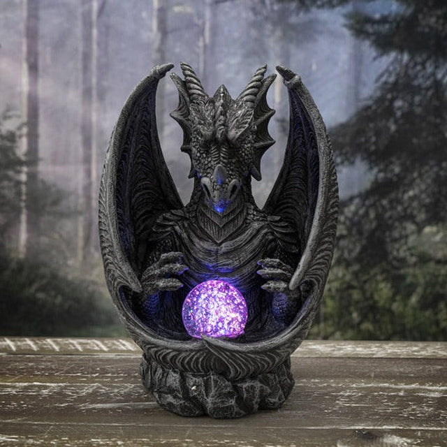 Dragon Backflow Incense Burner with LED Light - Magick Magick.com