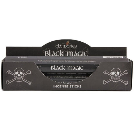 Elements Incense Sticks Display - Black Magic (6 Packs of 20 Sticks) - Magick Magick.com