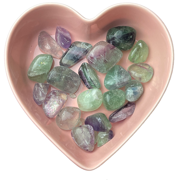 Fluorite Tumbled Stone Natural Gemstone - One Stone - Magick Magick.com