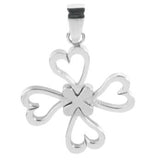 Four Hearts Clover Stainless Steel Pendant - Magick Magick.com