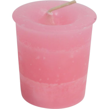 Friendship Herbal Reiki Charged Votive Candle - Pink - Magick Magick.com
