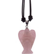 Gemstone Angel Necklace - Rose Quartz - Magick Magick.com