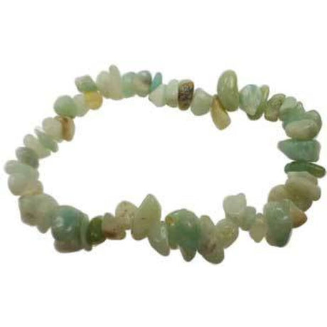 Gemstone Chips Elastic Bracelet - Amazonite - Magick Magick.com