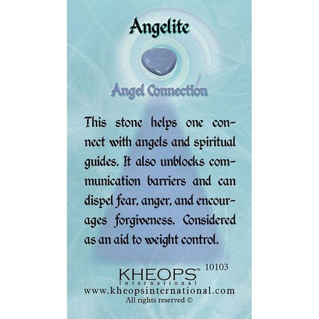 Gemstone Properties Info Card - Angelite - Magick Magick.com