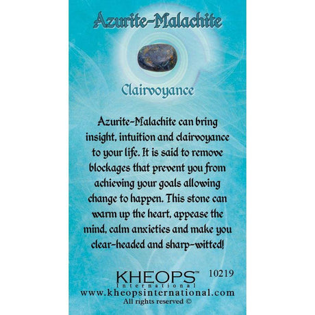 Gemstone Properties Info Card - Azurite-Malachite - Magick Magick.com