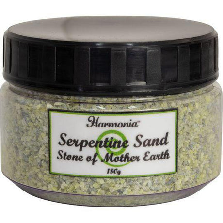 Gemstone Sand Jar 180 gram - Serpentine - Magick Magick.com