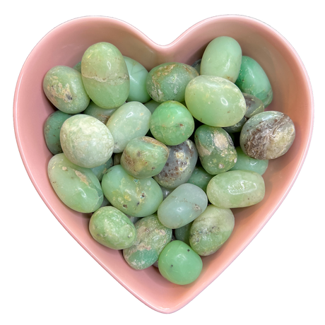 Green Chrysoprase Tumbled Stone Natural Gemstone - One Stone - Magick Magick.com