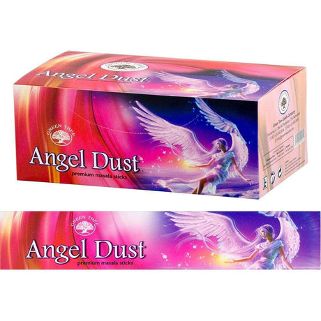 Green Tree Incense 15 gram - Angel Dust (Pack of 12) - Magick Magick.com