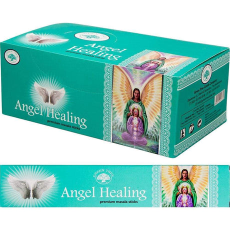 Green Tree Incense 15 gram - Angel Healing (Pack of 12) - Magick Magick.com