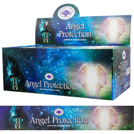 Green Tree Incense 15 gram - Angel Protection (Pack of 12) - Magick Magick.com