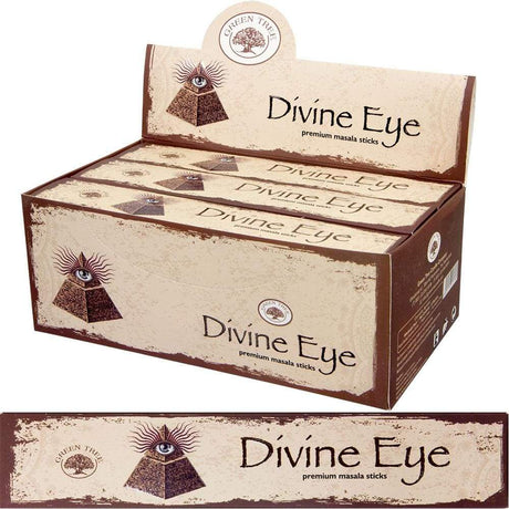 Green Tree Incense 15 gram - Divine Eye (Pack of 12) - Magick Magick.com