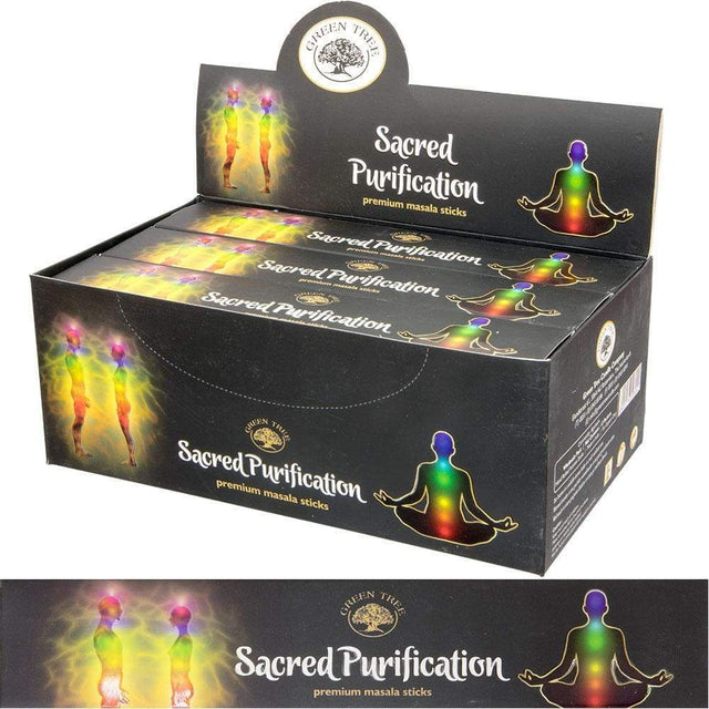 Green Tree Incense 15 gram - Sacred Purification (Pack of 12) - Magick Magick.com