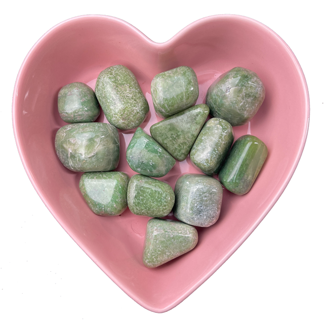 Grossularite (Green Garnet) Tumbled Stone Natural Gemstone - One Stone - Magick Magick.com