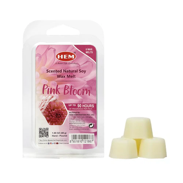 HEM Scented Natural Soy Wax Melt - Pink Bloom (Pack of 6 Melts) - Magick Magick.com