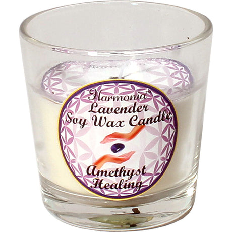 Harmonia Soy Gem Votive Candle - Healing Amethyst (Pack of 6) - Magick Magick.com