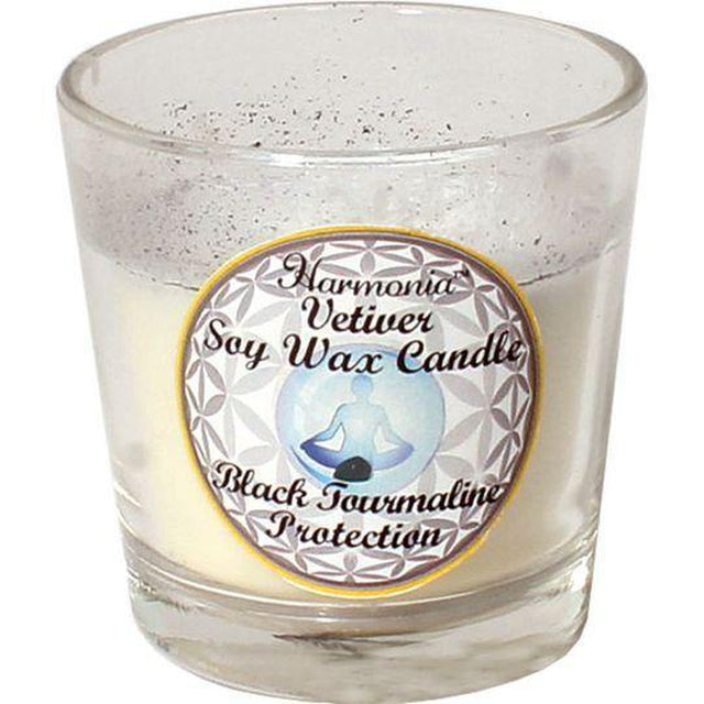 Harmonia Soy Gem Votive Candle - Protection Black Tourmaline (Pack of 6) - Magick Magick.com