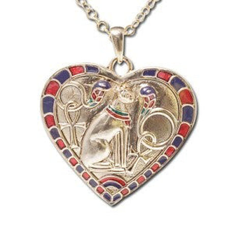 Heart Bastet Necklace - Magick Magick.com