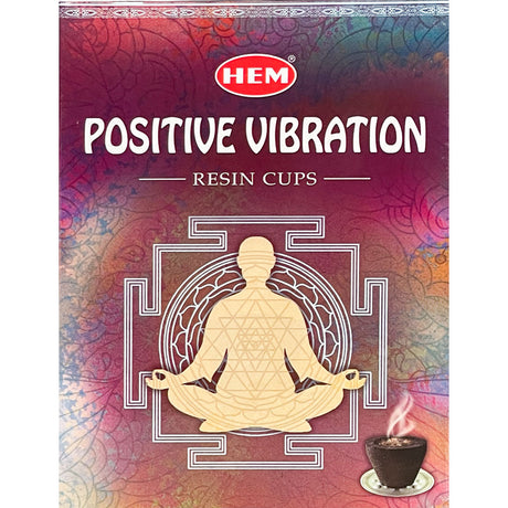 Hem Resin Cups - Positive Vibrations (Pack of 10) - Magick Magick.com