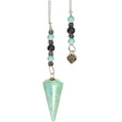 Hexagonal Pendulum - Amazonite with Celtic Heart - Magick Magick.com