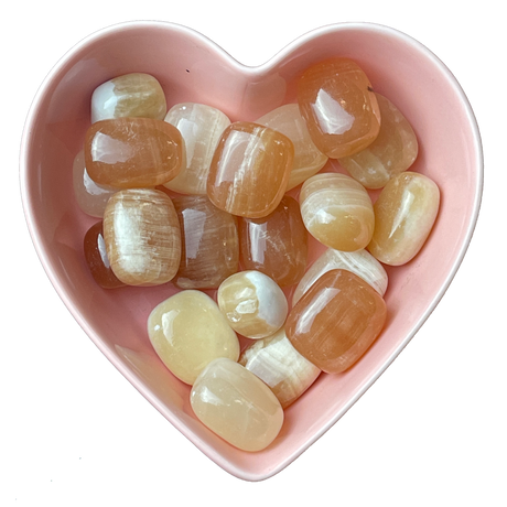 Honey Calcite Tumbled Stone Natural Gemstone - One Stone - Magick Magick.com
