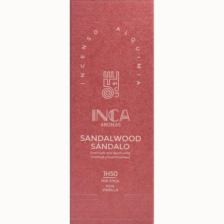 Inca Aromas Therapeutic Incense - Sandalwood (9 Sticks) - Magick Magick.com