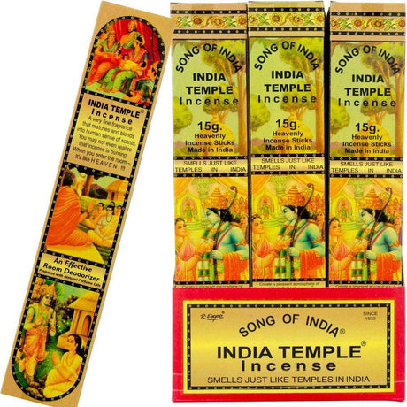India Temple Incense Display - 15 gram (Set of 24 Packs) - Magick Magick.com