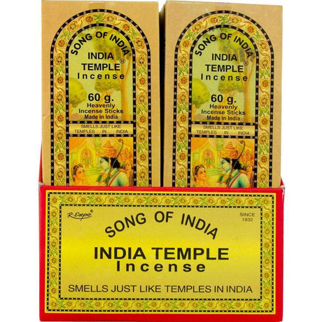 India Temple Incense Display - 60 gram (Set of 18 Packs) - Magick Magick.com