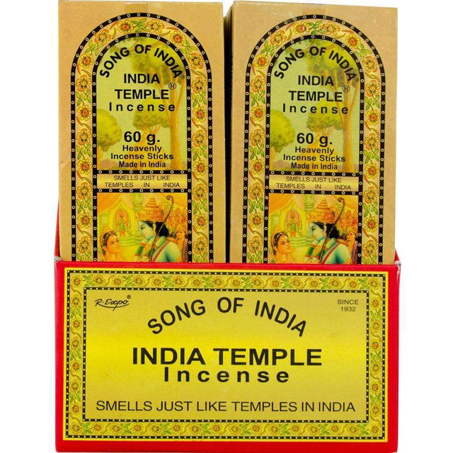 India Temple Incense Display - 60 gram (Set of 18 Packs) - Magick Magick.com