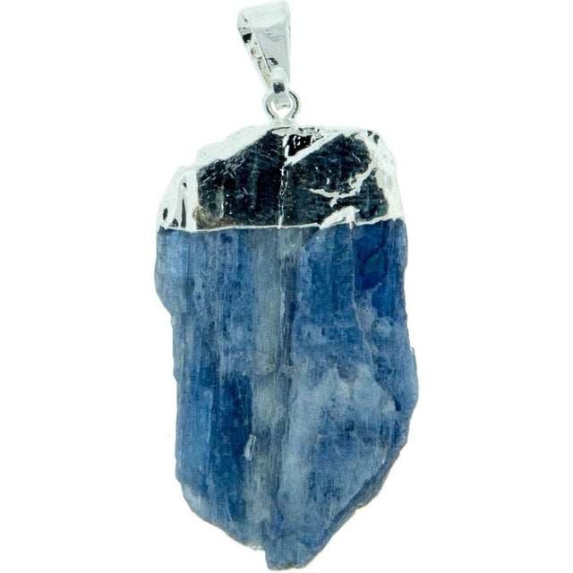 Kyanite Rough Point with Brass Cap Pendant - Magick Magick.com