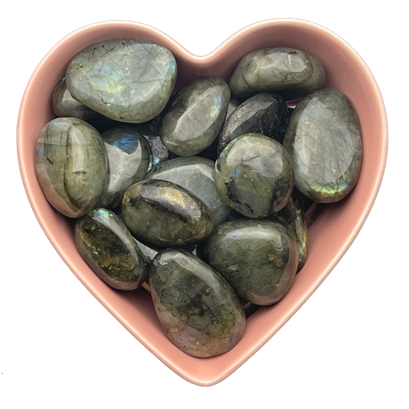 Labradorite Tumbled Stone 2" Natural Gemstone - One Stone - Magick Magick.com