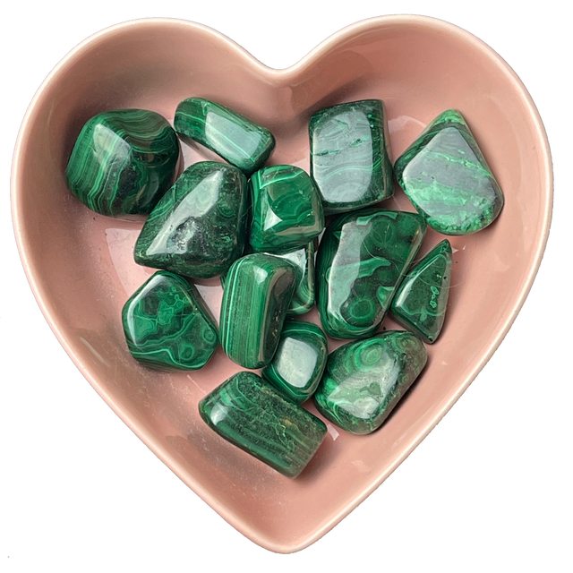 Malachite Tumbled Stone Natural Gemstone - One Stone - Magick Magick.com